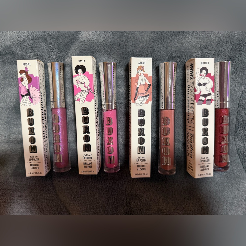 Lot of 4 Brand New Buxom Lip Polish (Full Size)